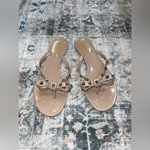 Valentino Garavani Rockstud PVC Thong Sandal